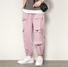 NOUVEAU MEN039S PANTAGE DE CARROGE DE HAUTE QUALLE HIP HOP PANTAL Mulcanocket Teen Fashion Loose Cargo pantalon Male 201218320848