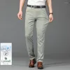 Pantalon masculin lyocell modal tissu hommes décontractés d'été ultra-mince drapes stretch business droit des pantalons de couleur de couleur solide