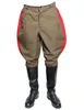 Мужские штаны Knight Spring Spring Mid-Waist Breches Breches Red Strip Слушай ретро свободный большой комбинезон для карандашей с большим промежности