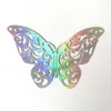 12pcsset Hollow 3D Butterfly Wandaufkleber für Home Decoration Party DIY -Schmetterlinge Aufkleber auf der Wand Hochzeitsdekor 240429