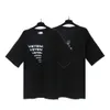 T-shirts de créateurs VTM Classic Luxury Mens Crop Tops Hip-Hop Goth T-shirts Femmes Nouveaux tas à manches courtes à manches courtes