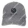 Caps de bola Cap de verão Visor XRP Full Hip Hop Cryptocurrency Cowboy Hat captura de chapéus