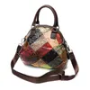 Bag One-shoulder Ladies 2024 Fashion Mosaic Color Geometric Pattern Handbag