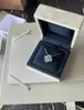 2022 christmas limited edition clover designer pendant necklaces for women retro vintage silver 4 leaf light blue diamond brand luxury
