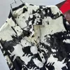 Men's Casual Shirts PFHQ Summer Light Luxury Handsome High Quality Ink Painting Long Sleeve Thin Art Delicacy Tops 21Z4188