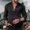 Chemises décontractées pour hommes chemises à revers en maille printemps et d'été Fashion Street Street Outdoor Soft confortable Fabric de haute qualité 2024