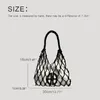 Borse da spiaggia per donne borse di design di lusso borsette in nylon corda intrecciata intrecciata tasca interno ascelle spalla in tessuto 240424