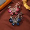 Броши для брушей Morkopela Luxury Crystal Butterfly Brooch Pin