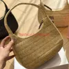 Tkana torba na ramię hobo designer designerski torebka torebka pachowa listu haft haftowa wysokiej jakości letnia torebka plażowa