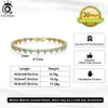 Orsa Jewels Real 925 Sterling Silver Pear Cut Turquoise Bezel Setting Tennis Bracelet for Women 4A Zirkon Jewelry SB181 240423