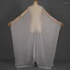 Stage desgaste antigo cardigã fino chiffon hanfu casaco de verão xale branco manto de dança fada cosplay roupas chinesas dnv16365
