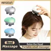 Household Electric Head Silicone Massager Charging Scalp Shock Pet Whole Body Cat Kneading Meridian Therapy Instrument 240422