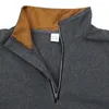 メンズセーター2024春と秋の屋外レジャー刺繍の色付き首輪長袖のセーター在庫