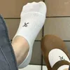 Frauen Socken 1/5pairs Japanischer Stil JK Lolita süßes Boot süß für Mädchen Sommer Bowknot Kawaii Solid Color Short