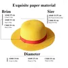 Boinas moda luffy palha hat anime cartoon cosplay caps acessórios verão sol sol solar chapéus de pai-filho para mulheres homens