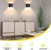 Lampa ścienna 2PCS LED LED Walka w dół Nowoczesne oświetlenie kinkietowe Czarne do salonu sypialnia korytarza korytarza korytarza