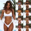 Solid Bikinis Women Swimsuit Sexy High Thist Swimwear Женский купальный костюм Push Up Beach Wear Biquinis 2019 Maillot de Bain Femme7195486