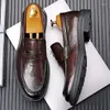 Sapatos casuais Marca de alta qualidade Soled entrevista de couro Soled Business Soft confortável
