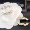 Klassische Designer -Stollen Marke Hengst Ohrringe Perlenkristallbrief Design Ohrring 925 Silver Heart Bag Ohrhörer Luxus Männer Frauen Hochzeit Schmuck Geburtstag mit Kasten