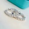 Designer diamant oorbellen verzilverde hoogwaardige dames oorbellen meisje Valentijnsdag mammy cadeau topkwaliteit mode elegant oorbel #