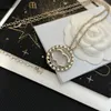 Ne jamais déconcerter les pendentifs de créateurs de marques de luxe Colliers 18k plaqués en laiton en laiton carré de cou collier de cou collier