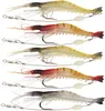 5 -stcslot 9cm6g zachte visserij Lure Garnalen Lankineus kunstmatig aas met Swivel 3 Colors Vissen Lures Baits7938935