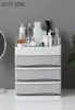 JULY039S SONG Plastic Cosmetic Drawer Organizer Makeup Storage Box Makeup Container Nail Casket Holder Desktop Sundry Storage C2993500528
