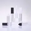 Bouteilles de rangement 1pcs Portable vide 7 ml de tube de brillant à lèvres tubes en plastique de glaçage carré complet transparent transparent transparent