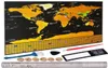 Deluxe Effacer la carte de voyage du monde à gratter pour la chambre Home Office Decoration Stickers Wall 2110256234768