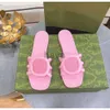 Sandalias de marca de diseñador Interlockización de mujer Dobres zapatillas Sandale Fashion Fashion Fashion Hollow Out Diseño con caja original 35-42