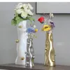 Vases Ceramic Vase Abstract Art Twist Special-shaped Living Room Table Flower Arrangement Home Decoration Accessories