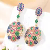 Dangle Earrings GODKI Trendy Geometric For Women Wedding Cubic Zirconia Dubai Bridal Costume Jewelry Summer Party