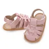 Erste Wanderer niedlich 0-1 Jahre alte Neugeborene Kinderbabys Schuhe Sommer Sandalen Casual Gummi Sole Anti Slip atmungsaktives Gehen H240504