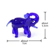 Murano Glass Elefant Figur Handwerk Ornamente Süßes Tier kleine Statue Wohnkollektion Festival Party Weihnachtsgeschenke für Kinder 240426