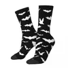 Frauen Socken Gothic Print zwei Steampunkuhren lustige Strümpfe Mädchen warm weiche Skateboard Winterdruck Anti -Skid