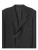 Vestes pour hommes Blazers Unisexe Japan Fashion Design Style Men Homme Coat Coat Man's Vêtements Black Blazer Tops