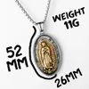 Anhänger Halsketten katholische Guadalupe Mächtige Amulett Rose Edelstahl Männer Kette Vintage für Frauen Schmuck Geschenke Großhandel Großhandel