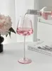 500 ml de grande capacidade de vidro de vinho tinto rosa de alto valor de cristal champanhe copo de boca oblíqua Goblet 240430