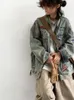 Hip Hop Retro Set Men Women High Street Вышитая джинсовая джинсовая джинсовая jacketsautumn wide log loge Cargo.