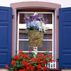 Decorative Flowers Simulation Flower Basket No Watering Non-Withered Realistic Looking Mothers Day Faux Lavender Door Hanging