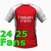 24 25 G.Jesus Jerseys de football Rice Smith Rowe Saka Fans Joueur J.TIMBER MARTINELLI RUSSO CHAMT DE FOOTBAL