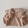 Milancel printemps tout-petit bébé filles chemises de chemise décontractée gros col sucré