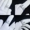 Zuanfa sieraden Sterling Silver 925 Moissanite Ring VVS Princess Cut Diamond Hip Hop Crown Ring