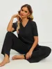 Women's Two Piece Pants GIGOGOU CHIC 2 Summer Women Knit Set Fashion Casual Ladys T Shirt Pant Tracksuit