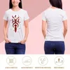 Polos de femmes Lilith Symbole Blood Petales T-shirt Kawaii Vêtements mignons Tops Summer Top Spring Femmes 2024
