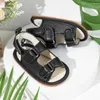 First Walkers Summer Rubber Soft Anti slip Sandals Baby Boys and Girls Shoes Bow Dress 0-18 Months PU Flat Beach Slippers Walking Board H240504