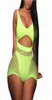 Fischnetz Neon Badeanzug Zwei Stücke Badebekleidung High Tailled Monokini Tanga Schwimmanzug für Frauen Strandbekleidung Tanga Swim Anzug T20079184647