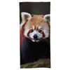 Badtillbehör Set strandhandduk Animal Red Panda Microfiber Handdukar Simmare Badrum 27.6 "X55.1"