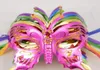 2016 Neue Halloween -Maske Kinder Maskerade Maske Farbige Zeichnung oder Musterbeschichtung Schmetterling Prinzessin gefärbt 4946967
