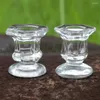 Candlers Hexagonal Glass Dolder Dining Room Table Decor pour pilier Bougies